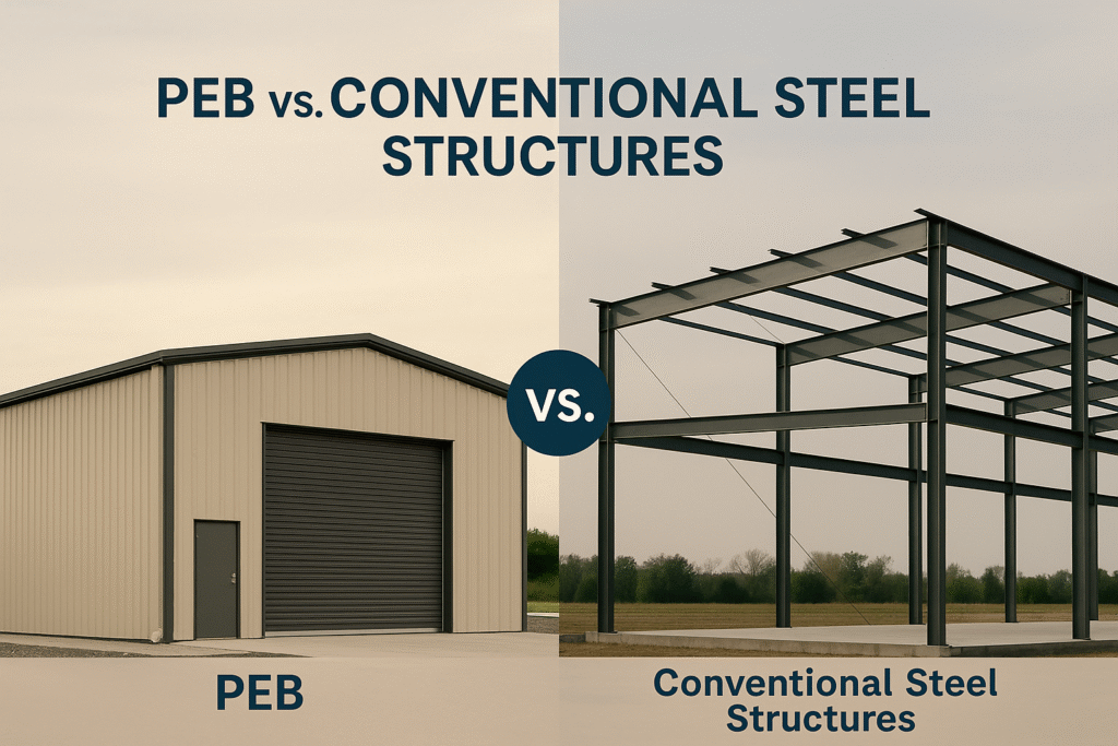 PEB vs. Conventional Steel Structures: Cost, Time & Sustainability