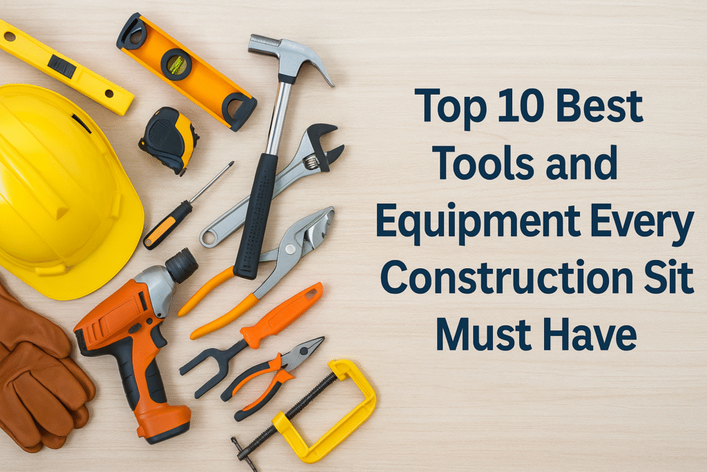Top 10 Best Tools and Equipment Every Construction Site Must Have