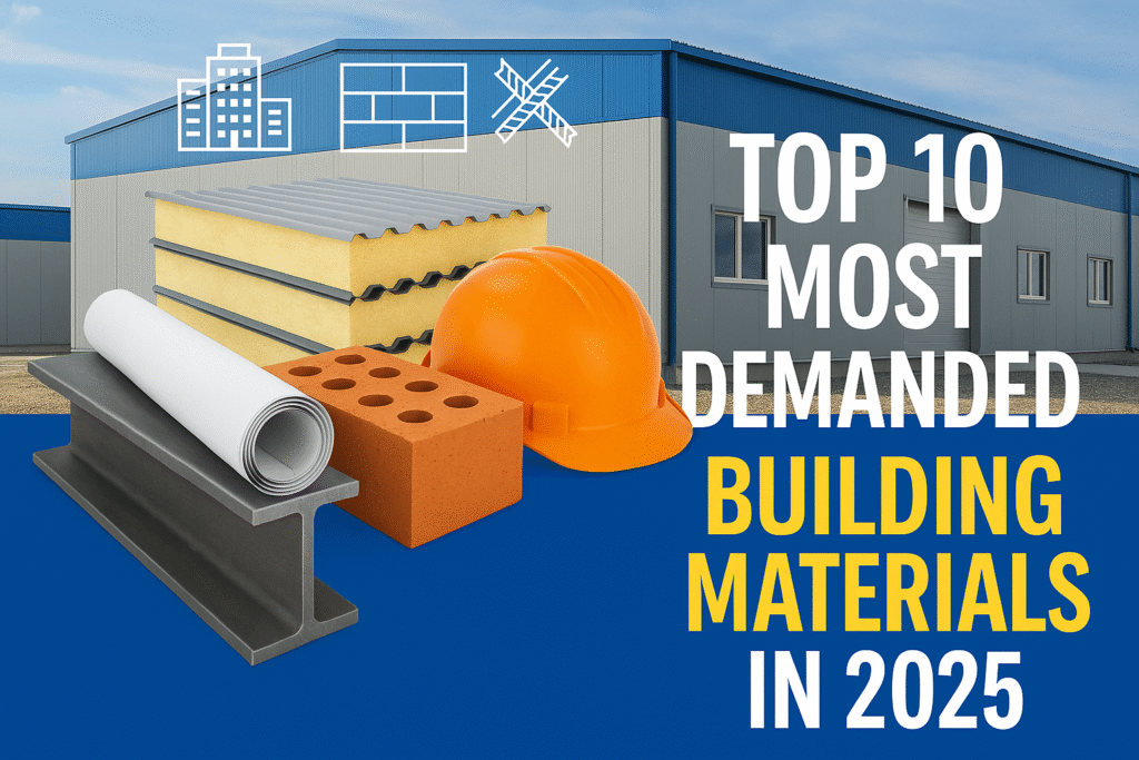 Top 10 Most Demanded Building Materials in 2025