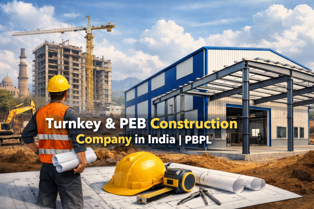 Turnkey and PEB construction company industrial building project in India