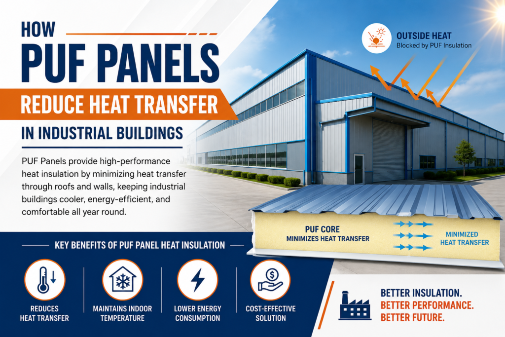 PUF Panel Heat Insulation in Industrial Buildings