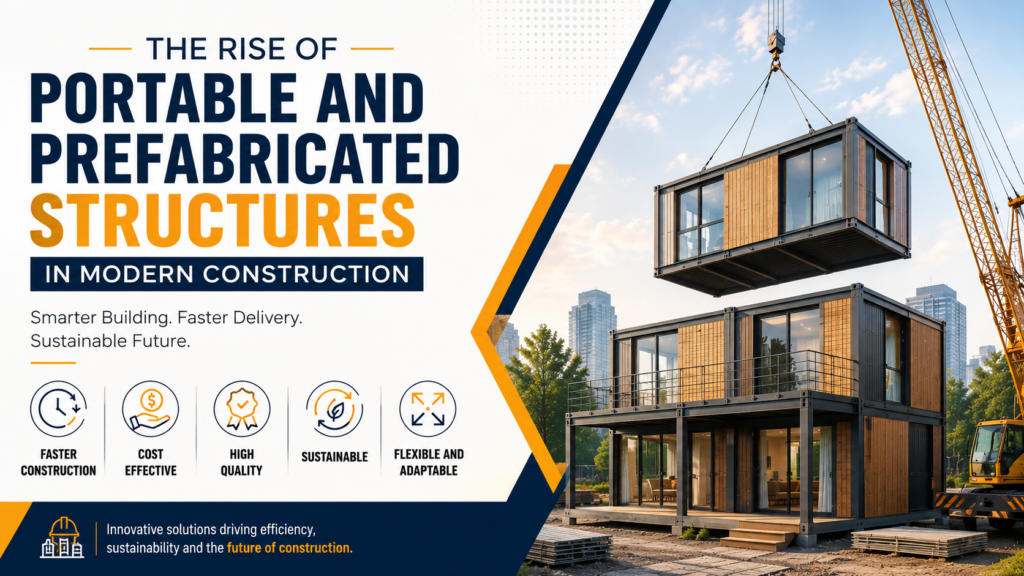 Portable and prefabricated modular structures in modern construction