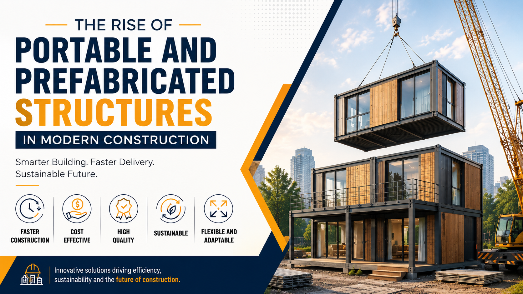 Portable and prefabricated modular structures in modern construction